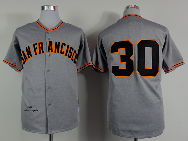 Men San Francisco Giants #30 Cepeda Grey MLB Jerseys